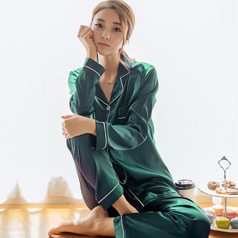 Korean silk pajamas cheap