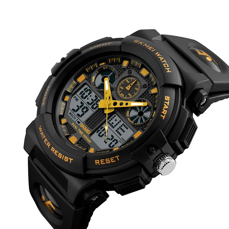 2020 NOWOŚĆ TOP Luksusowe zegarki męskie Skmei Waterproof Tani Digital Watch 5 Color Sports Watches Orologio Di Lusso253v