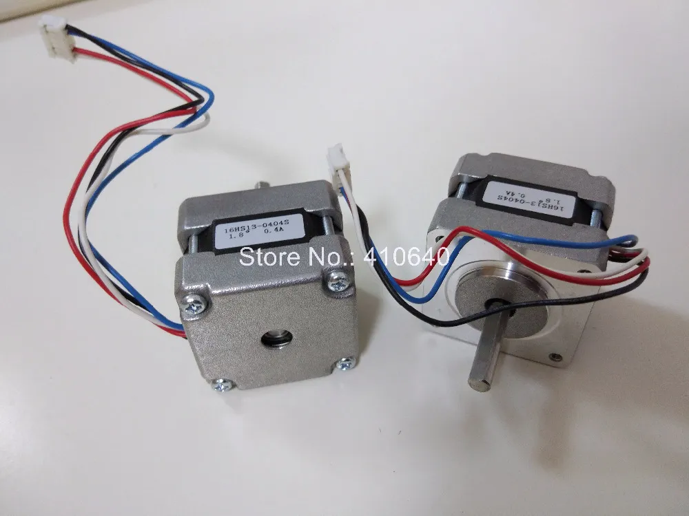 FREE SHIPPING stepper motor 16HS13-0404S L 34 mm Nema16 with 1.8 deg 0.4 A 21 N.cm and bipolar 4 lead wires