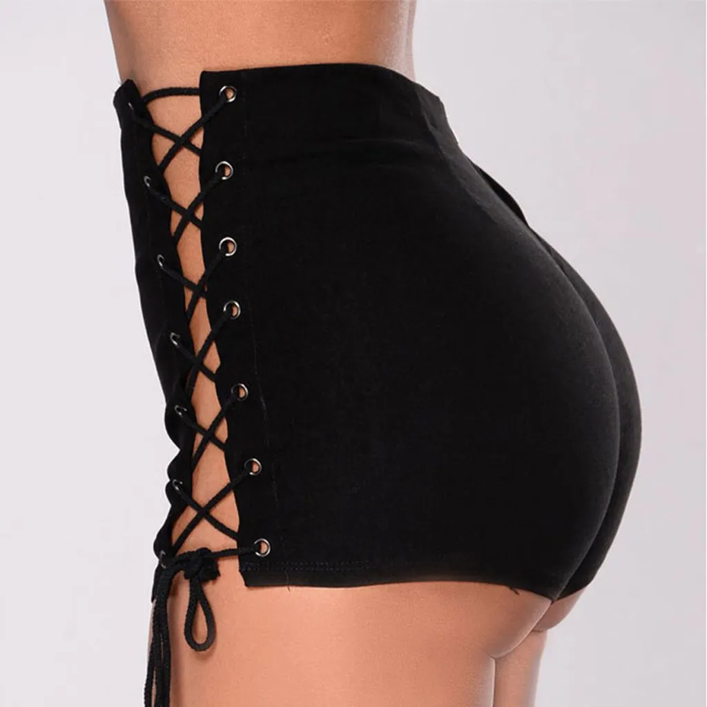 Summer Sexy High Waist Skinny Ultra High Waisted Shorts With Lace Up Detail For Women Y515 From Balljoy 15.2 DHgate.Com