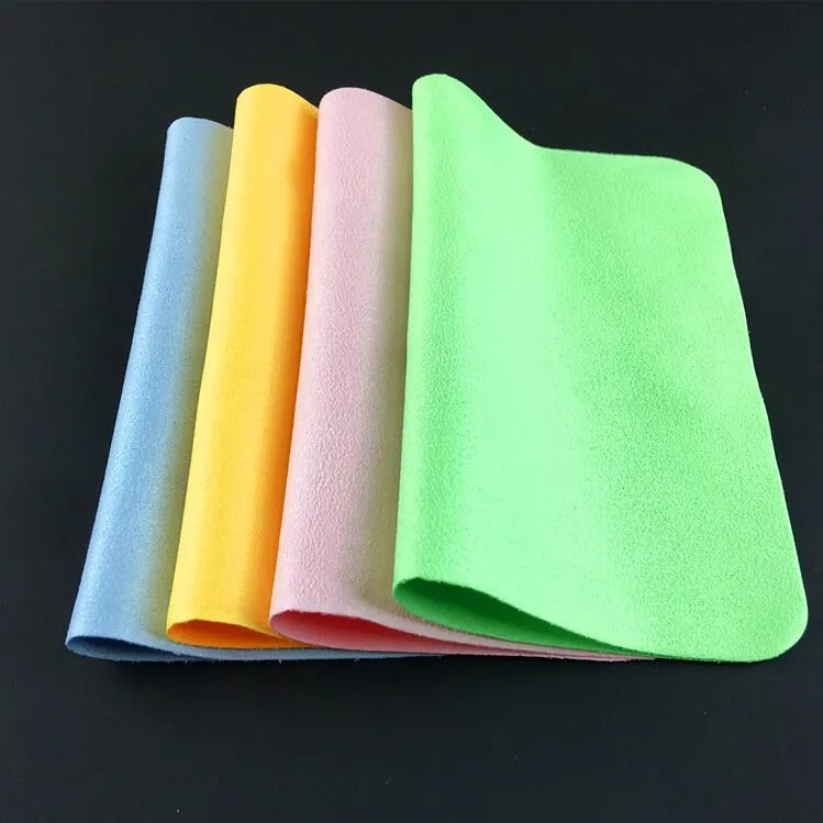 DHL ship Glasses cloth 15x18cm suede mirror cloths microfiber mobile phone screen lens wiping cloth DFMCJB004