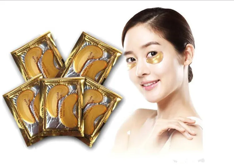 2018 New Collagen Crystal Eye أقنعة مكافحة الانتفاخ ترطيب أقنعة العين أقنعة مكافحة الشيخوخة الكولاجين gold powder eye mask