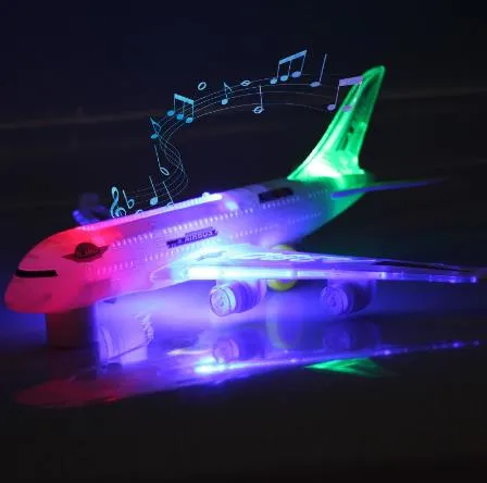 Avi n de juguete para ni os modelo de avi n intermitente Led juguetes de avi n el ctrico con sonidos grandes para ni os aviones de montaje para