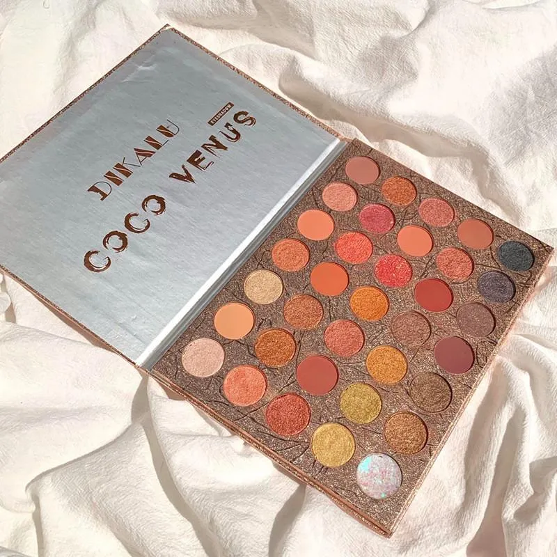 Nowy Makijaż Dikalu Coco Wenus Eyeshadow Palette 35 Kolory Shimmer Matte Glitter Eye Shadow Palety Wodoodporne Kosmetyki Piękno Dropshipping