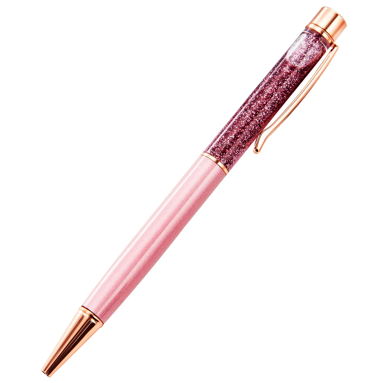 liquid sand pen with rose gold