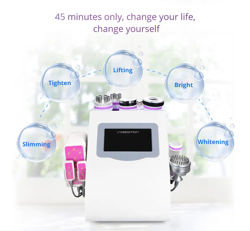 9 In 1 Professional Ultrasonic Body Slimming Microcurent Radio Frequency Slimming Facial Beauty Machine