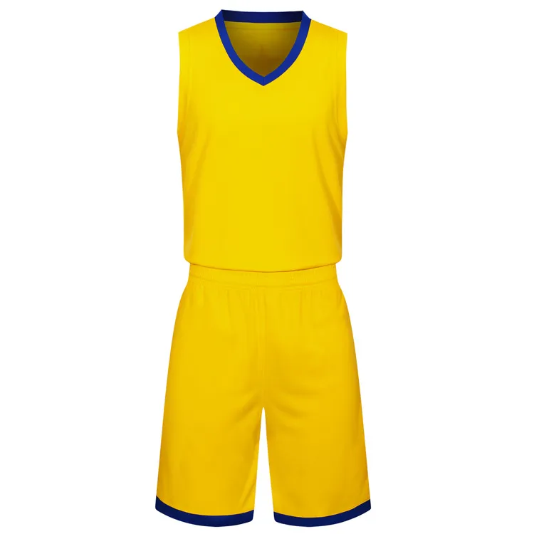 2019 새로운 빈 농구 유니폼 인쇄 된 로고 남성 크기 S-XXL의 싼 가격은 빠른 좋은 품질의 노란색 Y002을 출시