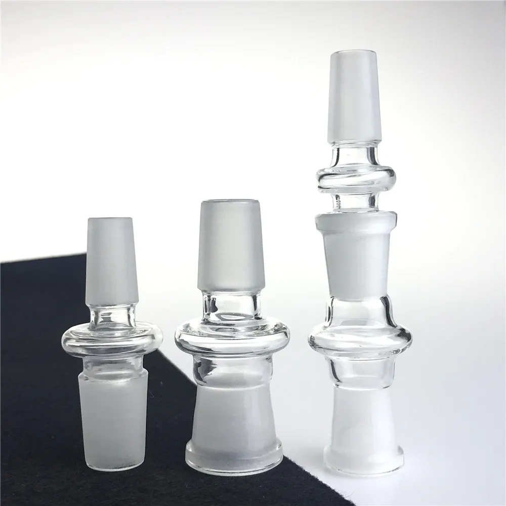 Glass Bong Adapter Smoking Water Pipes with Hookah 14mm 18mm Male Female Grinding Mouth Bongs Adapters Smoking Adaptor Converter