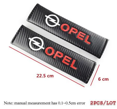 Couverture De Ceinture De Sécurité En Fibre De Carbone Pour Opel