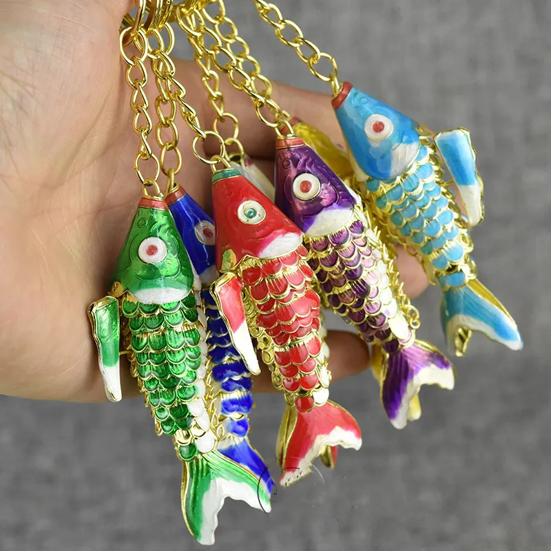 6cm Vivid Swing Enamel Cute Fish Hooks Keychain Wedding Favors Gift For  Guests Goldfish Koi Fish Hooks Charms For Keychains Keyring With Box From  Zuotang, $41.41