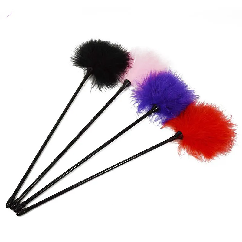 leg bar sex toy Black Bird Feather 16.5 in 42 cm Tickler Sex Toy with Soft Bird Feathers  from Dhgate Adult Toys