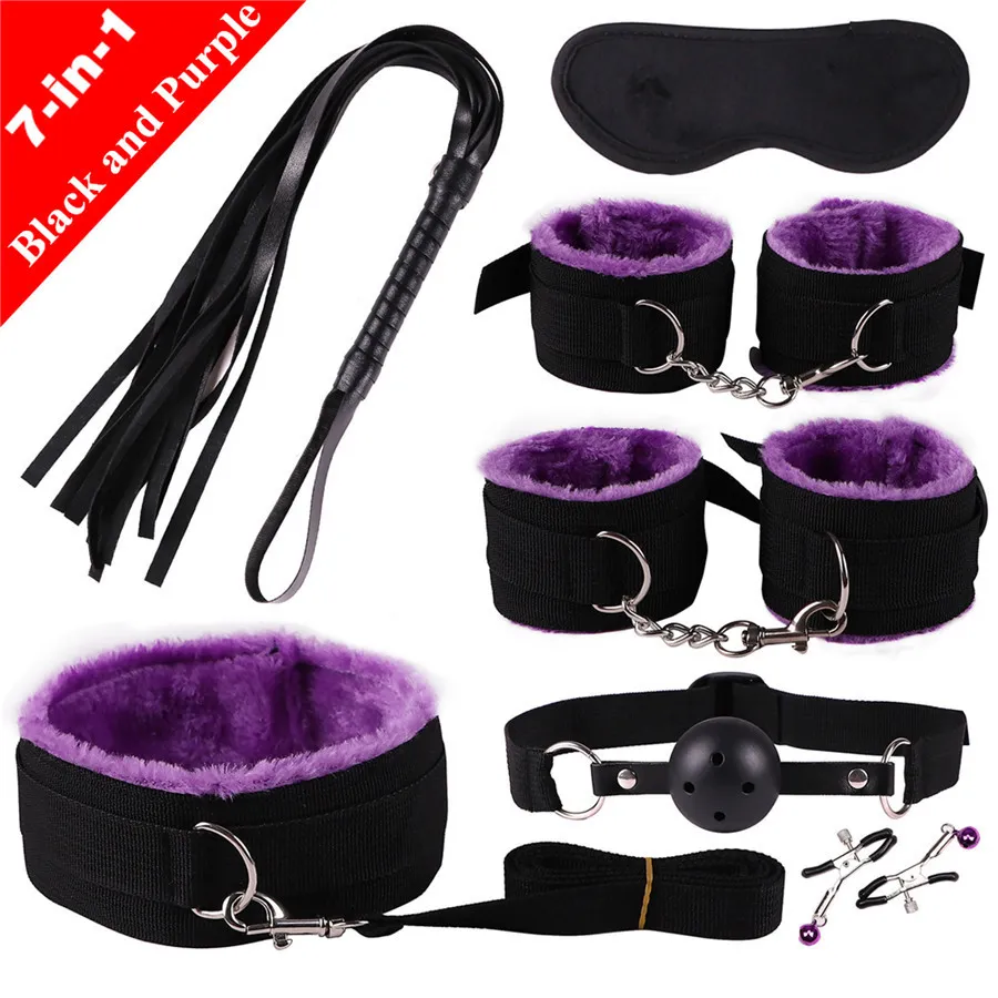7 In 1 Bondage Set Fetish Restraint Gear For Couples Adults_voghion.com