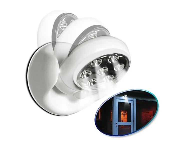 7 LED Wireless PIR Auto Motion Sensor Light LED Intelligent bärbar infraröd induktionslampa nattlampor