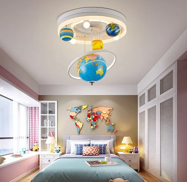 LED Globe Nursery Ceiling Light For Kids Room Cartoon Round Surface Mounted  Bedroom Lighting Fixtures For Boys And Girls LLFA From Volvo Dh2010,  $390.57