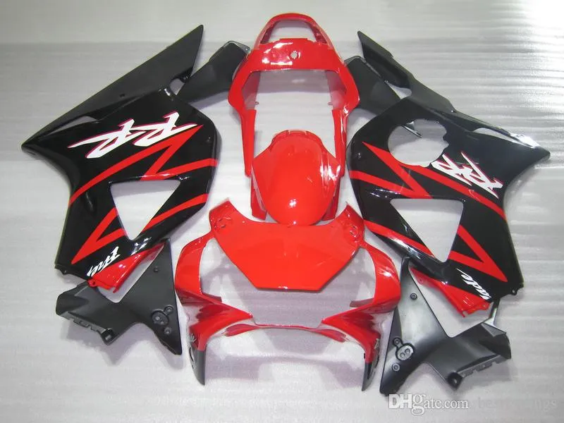 Fairings Set för Honda CBR900RR 2002 2003 CBR954 Red Black Fairing Kit 02 03 CBR954RR CBR 954RR TT51