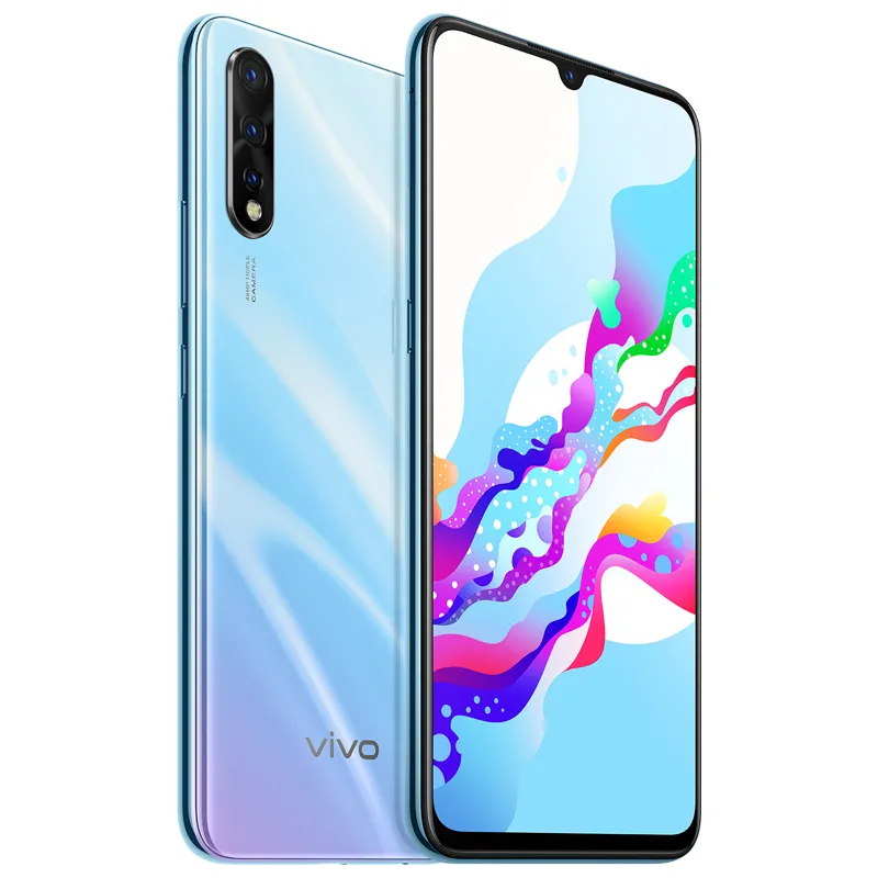 Oryginalny Vivo Z5 4G LTE Telefon komórkowy 6 GB RAM 64 GB 128GB ROM Snapdragon 712 OCTA Core Android 6.38 "Amoled Pełny ekran 48mp OTG 4500MAH Fingerprint ID Face Smart Telefon komórkowy