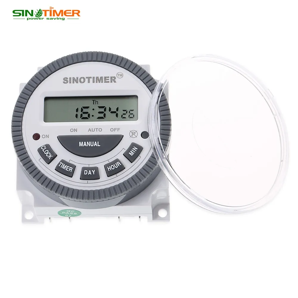 SINOTIMER 220V LCD Commutateur de minuterie de puissance de contrôle programmable multifonction numérique