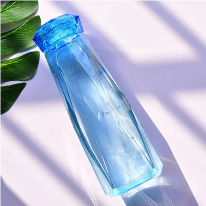 plastic Water Bottle Fashion Travel Mug Sport Water Bottles Camping Hiking Kettle Drink Cup Diamond Gift