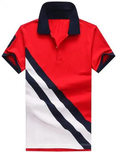 Mens red white and blue polo shirt sale