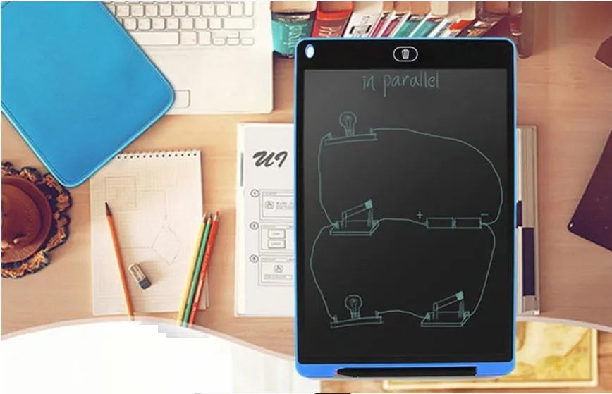 Tableta de escritura LCD de 12 pulgadas, pizarra electrónica, panel de escritura a mano, tablero de dibujo Digital, tabletas gráficas de pintura para niños/niños y adultos