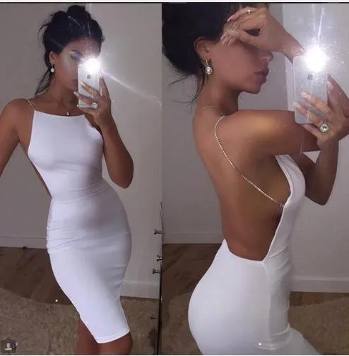 Kvinnors sexiga klubbklänningar svart vit backless nattklubbfest klänning tillbaka öppen band bodycon klänning wrap bandage klänning för kvinnor charmialut