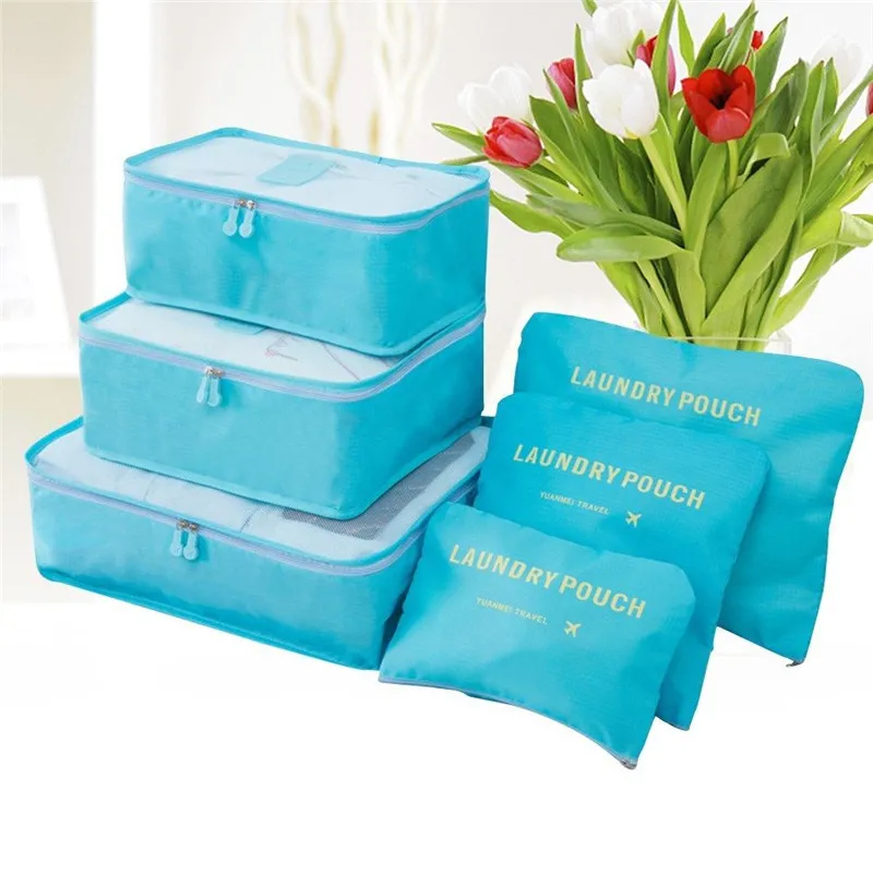 Packing Cubes Travel Luggage Packing Organizers Pouch Ziploc Cosmetic