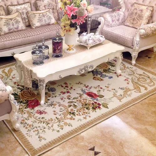 100x150cm Britânica simples rural rural tapete para sala de estar tapetes de quarto flor e tapetes tapetes de mesa mesa de café tapete