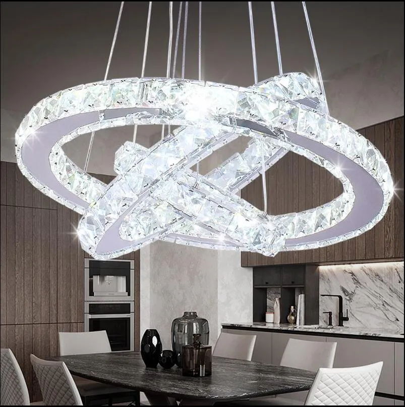 Lustre intérieur moderne cristal Led lampe suspendue décor à la maison lustres éclairage luminaires suspendus luminaires pour plafonniers de salon