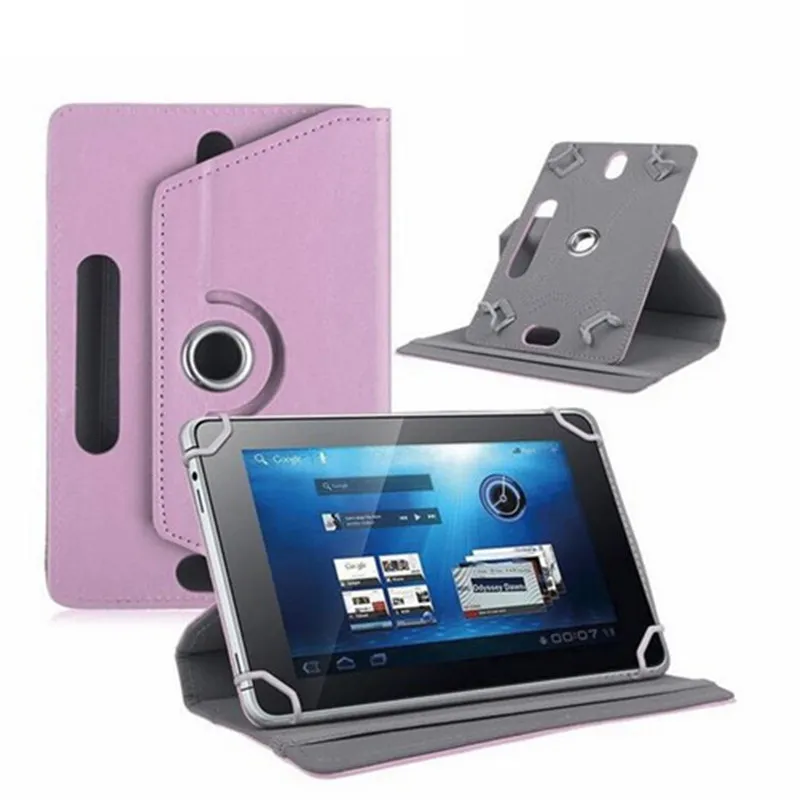 7" 8" 9" 10" Universal Leather Case 360 Degree Rotate Protective Stand Cover For Universal Android Tablet PC Fold Flip Cases Built-in Card Buckle inch