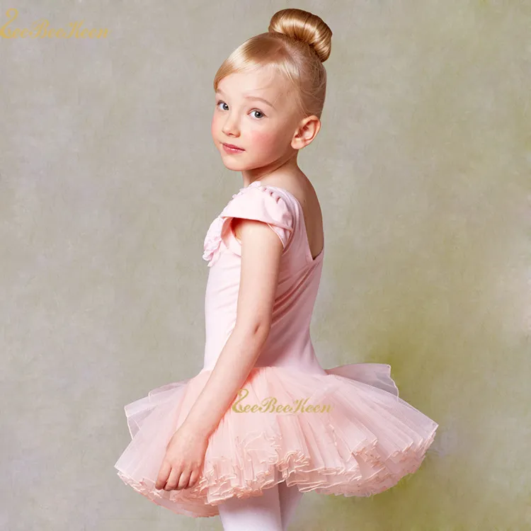 Blanc / Rose Ballet Pour Enfants Tutu Danse Costumes Robe Little