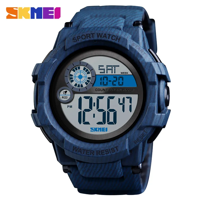 SKMEI Outdoor Sports Men Watch Digital Wristwatches Waterproof Weekdisplay Alarm Clock Luminous Men Digital Watches Reloj 1387 1 487 DHgate