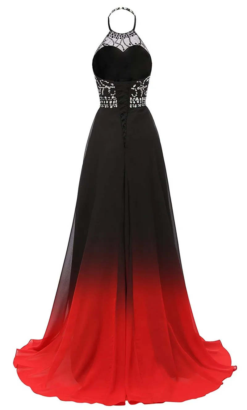 red to black ombre dress Unstoppable Dress : AC4066 Rose / X-Large main image 1