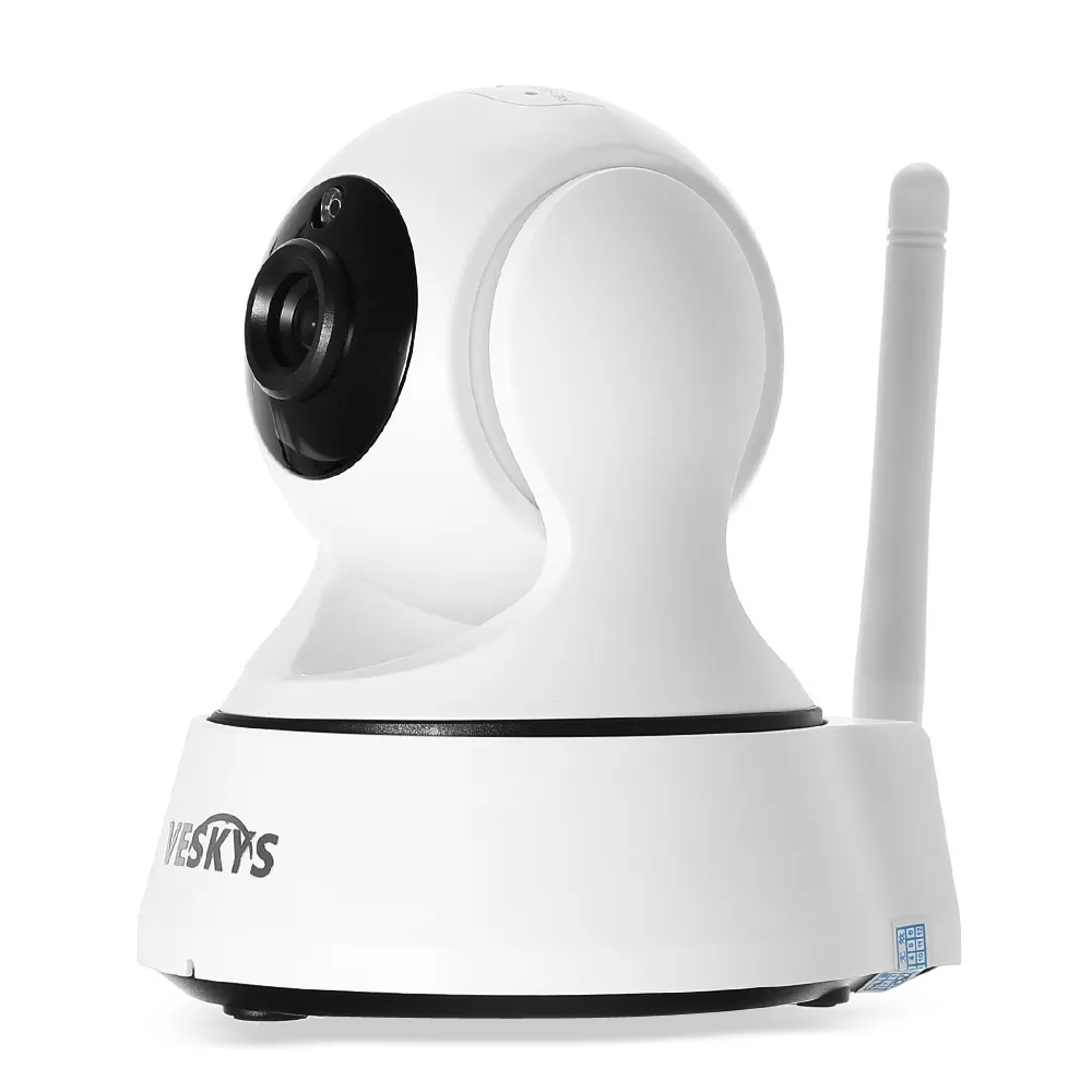 Yeni geldi VESKYS 720 P 1.0MP WiFi Ağ IP Kamera 75 Derece FOV Gece Görüş IR-cut