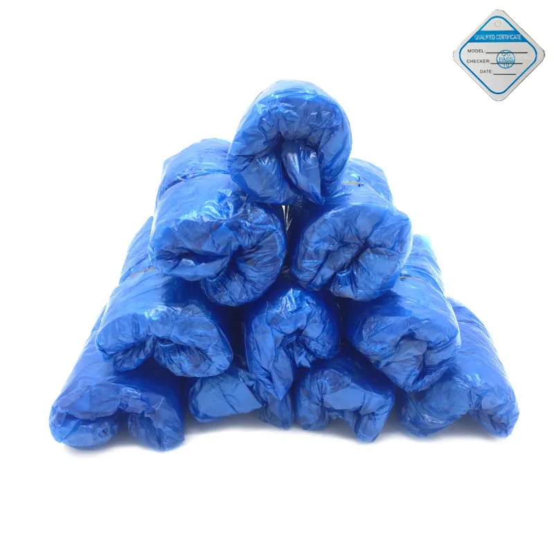 100Pcs Disposable Plastic Anti Slip Boot Safety Shoe Cover Cleaning PVC Plastic Over Shoes Shoe Boot Covers Carpet Protectors