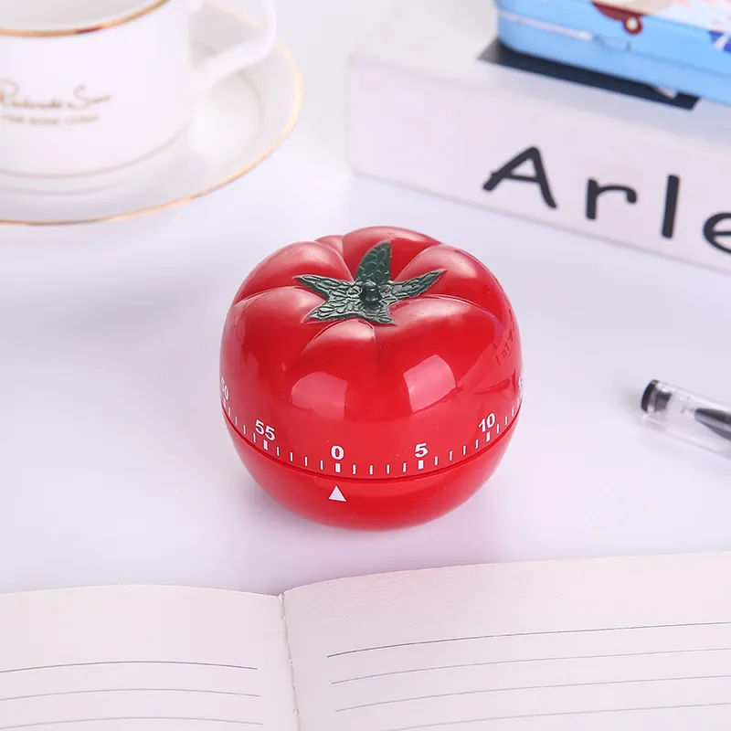 Creative Mechanical Cooking timer ABS Tomato Shape Timers For Home Kitchen 60 Minutes Alarm Countdown Tool