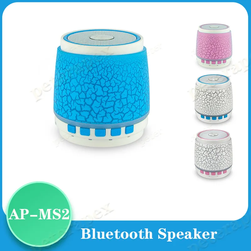 Audio Bluetooth esterno Luci colorate Altoparlante Bluetooth senza fili S2 Crack Scheda plug-in Subwoofer Lettore musicale MP3