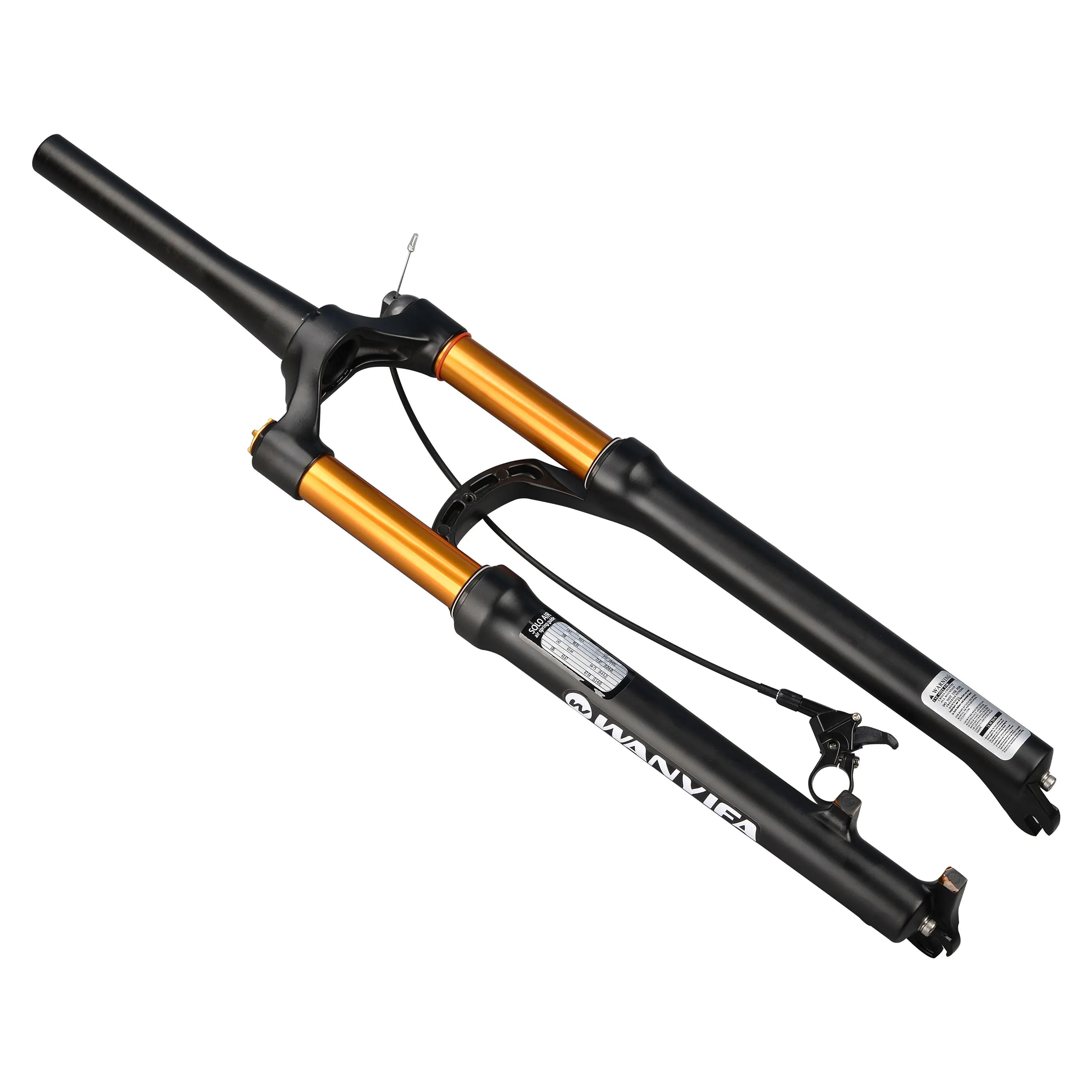 Fourche Suspension VTT Pneumatique 29" - Course 120mm, Tube Droit, Blocable - Neuf Garantie 2 Ans