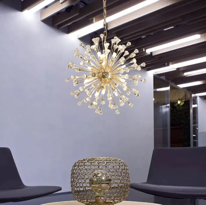 Postmodern Luxury LED chandelier lighting Crystal creative living room hanging lamp Nordic restaurant bedroom lobby fixtures MYY