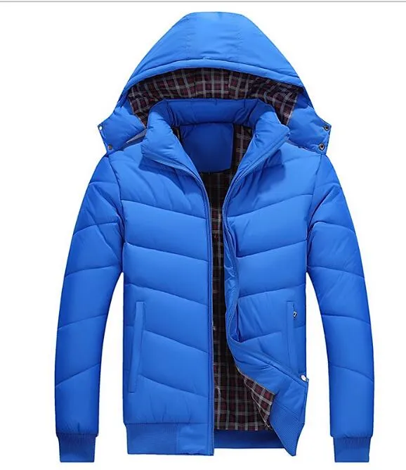 Veste Homme Hiver Chaud Matelassé Rembourré à Capuche Manteau Décontracté  Outwear