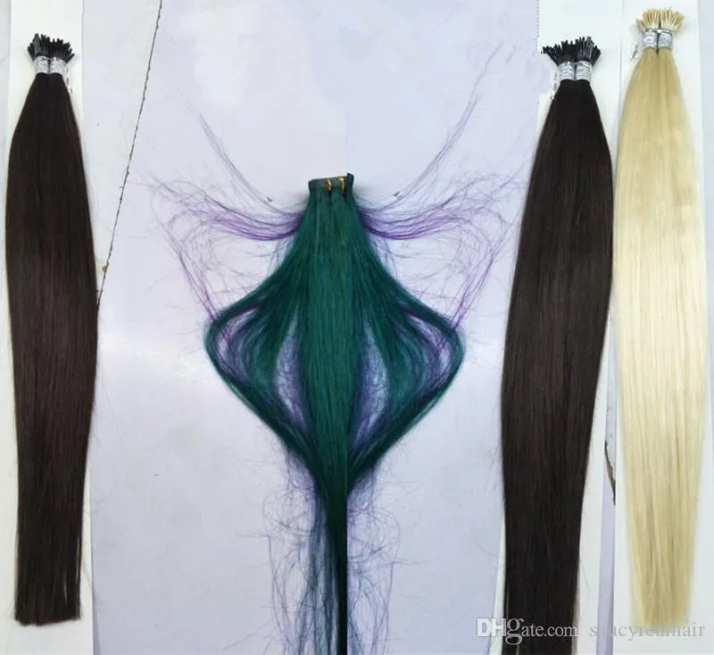 Je pointe dans les extensions de cheveux 1624 1gr st 200 brins pack kératine cheveux cheveux vierges indiens 4 couleurs option dhl gratuit