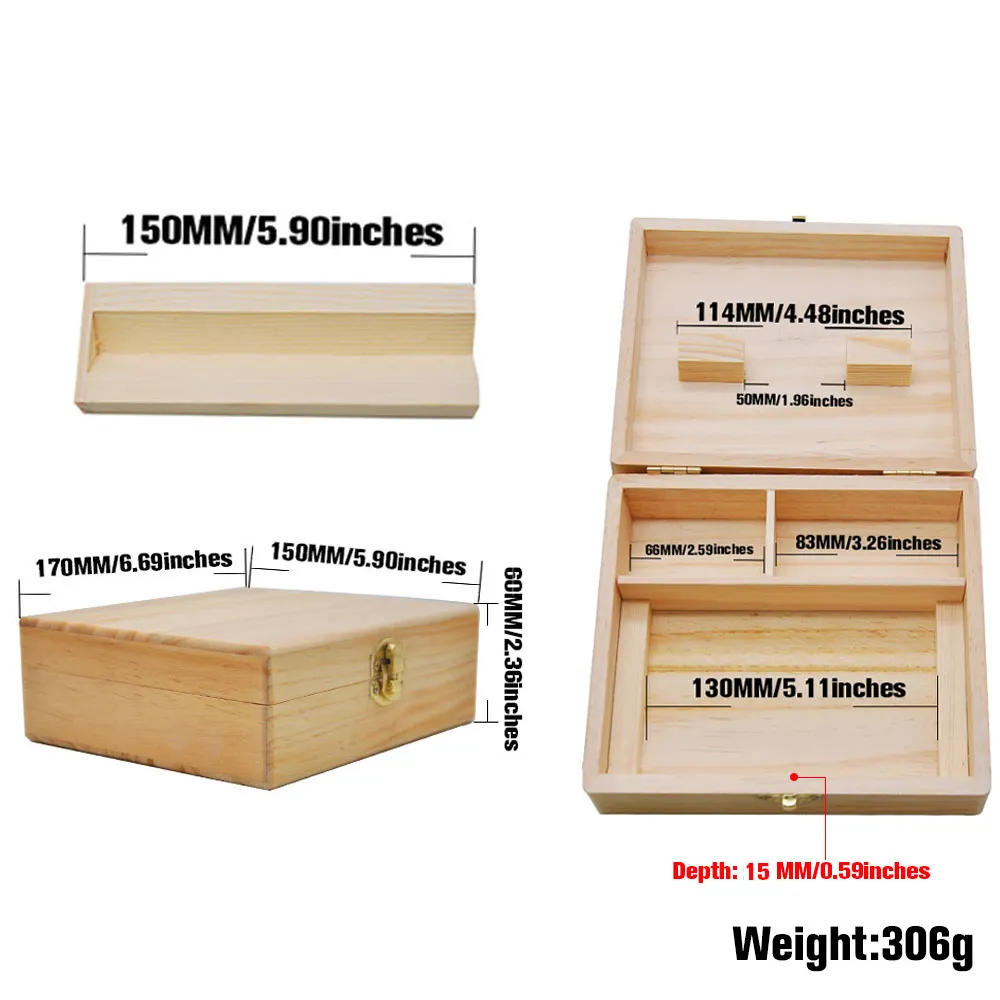 HORNET Wooden Stash Box With Rolling Tray Natural Handmade Wood Tobacco And  Herbal Storage Box For Smoking Pipe Accessories From Bigbenhu, $5.84