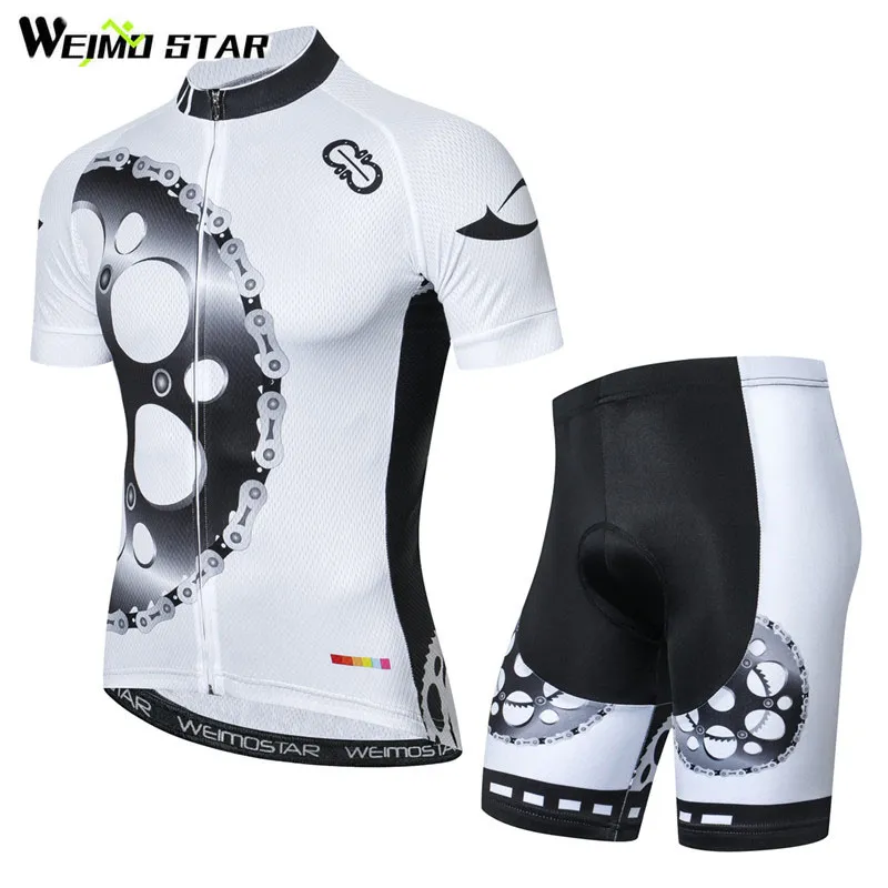 Weimostar 2019 Sommar Kortärmad Cykling Jersey Set Andningsbar MTB Cykelkläder Pro Team Bike Jersey Maillot Ropa Ciclismo