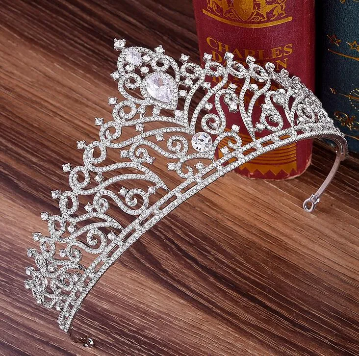 Designer Diamond Crowns Bridal Headpieces Wedding Prom Party Birthday Pageant Pography Dress Headbands High Fashion Accessories261t