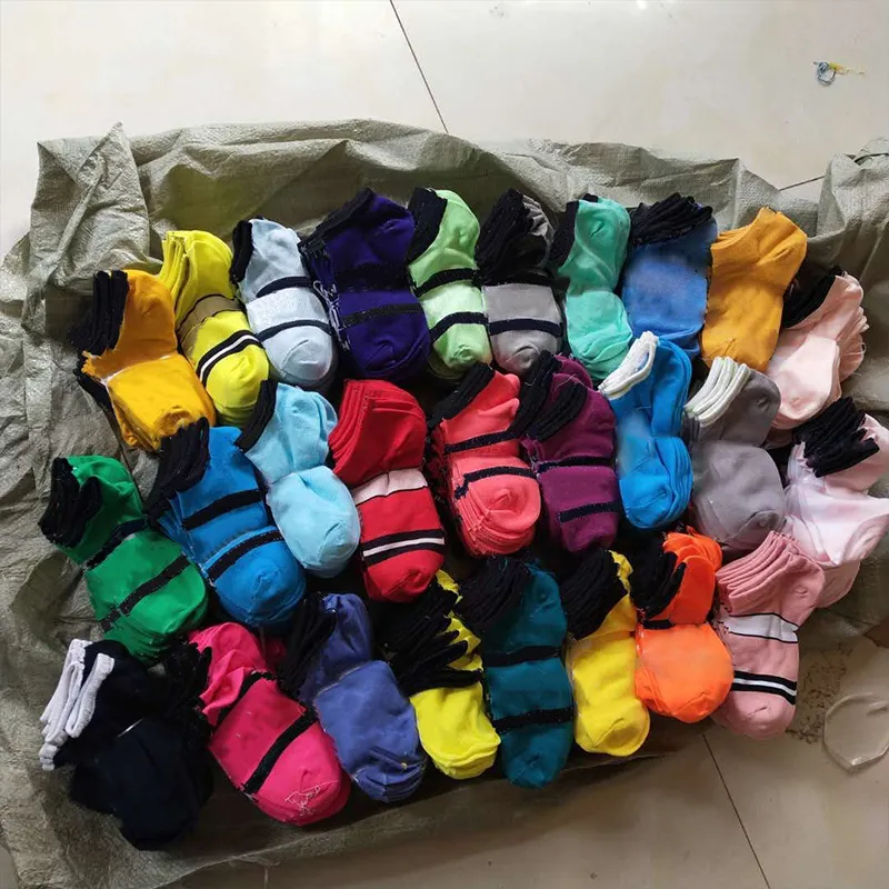 Pink Black Sports Socks Multicolor Ankle Socks Sports Cheerleaders Short Sock Girls Women Cotton Skateboard Sneaker Stockings