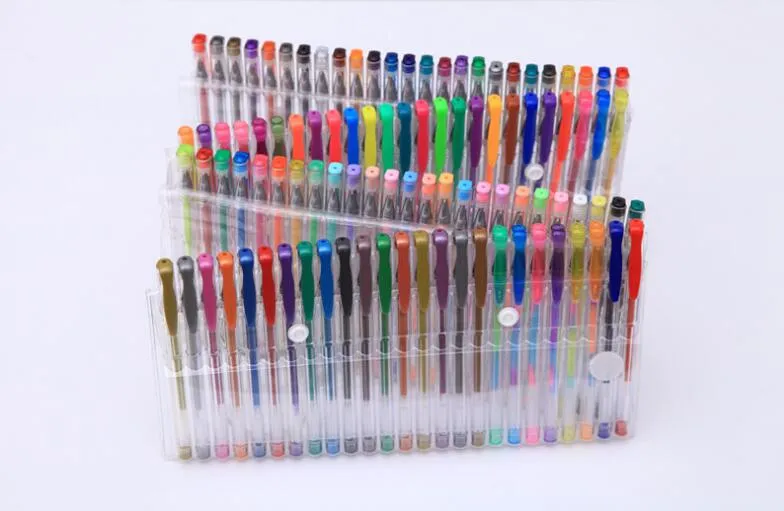 100/60/48 pcs/lot Party Fluorescent Gel Pen Refills Multi-color Watercolor Brush Pen Refills For Colorful Paintings Gift