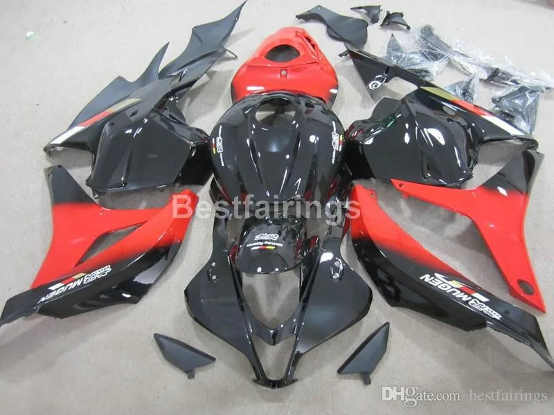 Honda CBR 600RR için Enjeksiyon Motosiklet Kurum Kiti 600RR 09 10 11 Kırmızı Siyah Kaza Kuramları Seti CBR600RR 2009 2010 2011 XS39