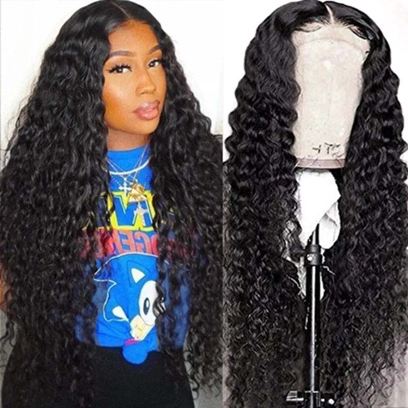 Brazilian Loose Deep Straight Human Hair Wigs Peruvian Curly None Lace Wigs Indian Hair Malaysian Body Wave