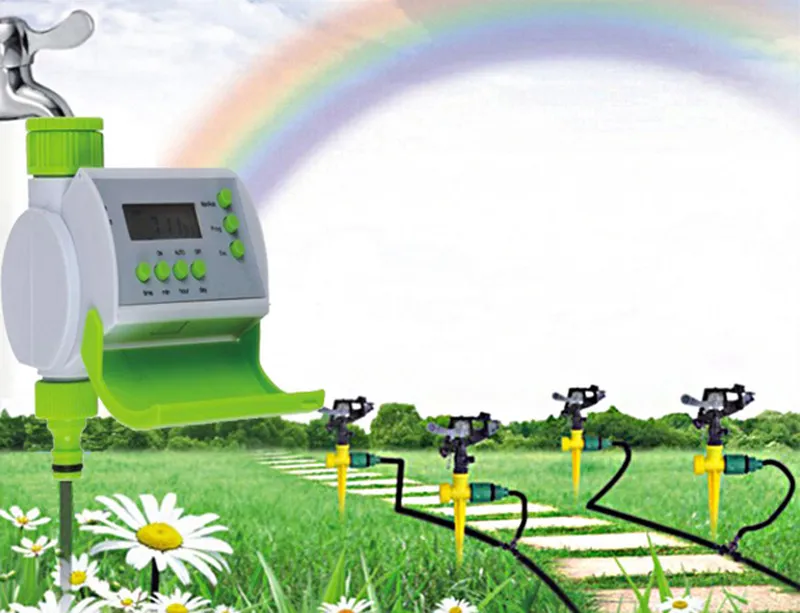 Jardinage Minuterie d'arrosage LCD automatique Contrôleur d'irrigation à électrovanne intelligenteUne bonne aide à l'irrigation pour arroser les plantes sur le balcon
