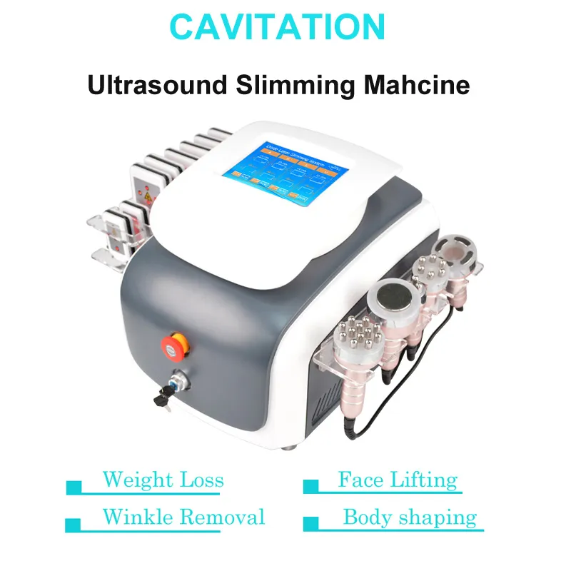 6 En 1 Cavitation RF Corps Laser Lipo Sous Vide Minceur 6 Grands