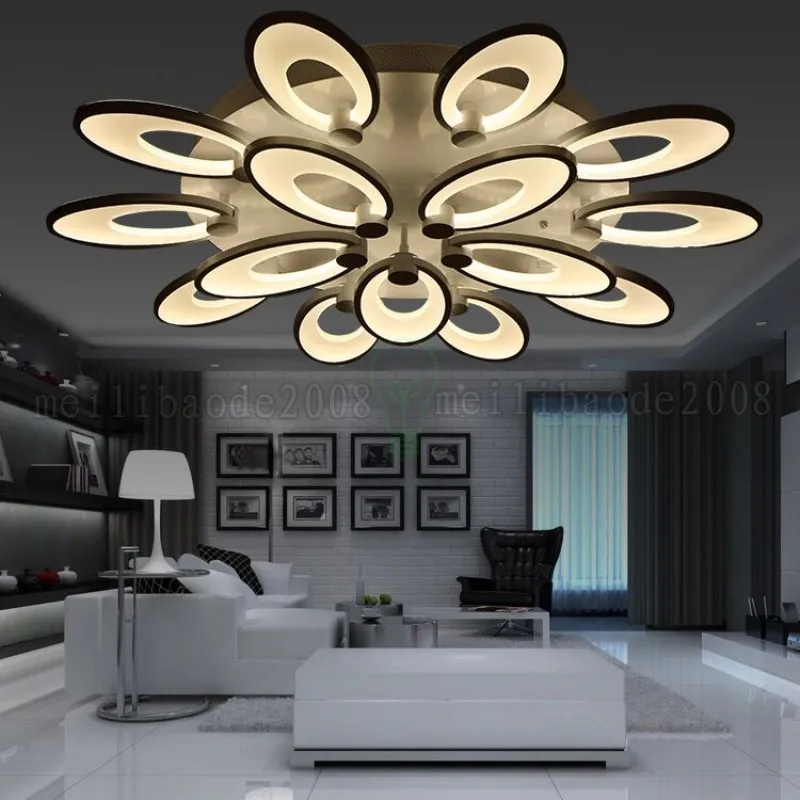 Acrylic LED eindeloze dimmen plafondlampen moderne atmosferische bloem eenvoudige creatieve lichten persoonlijkheid verlichting voor slaapkamer woonkamer